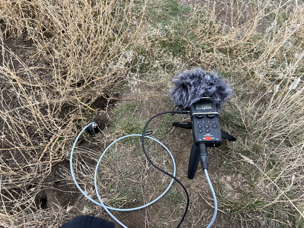Recording the Hostra Mohyla Kurgan, Dnipro region. Photo by Anna Ivchenko